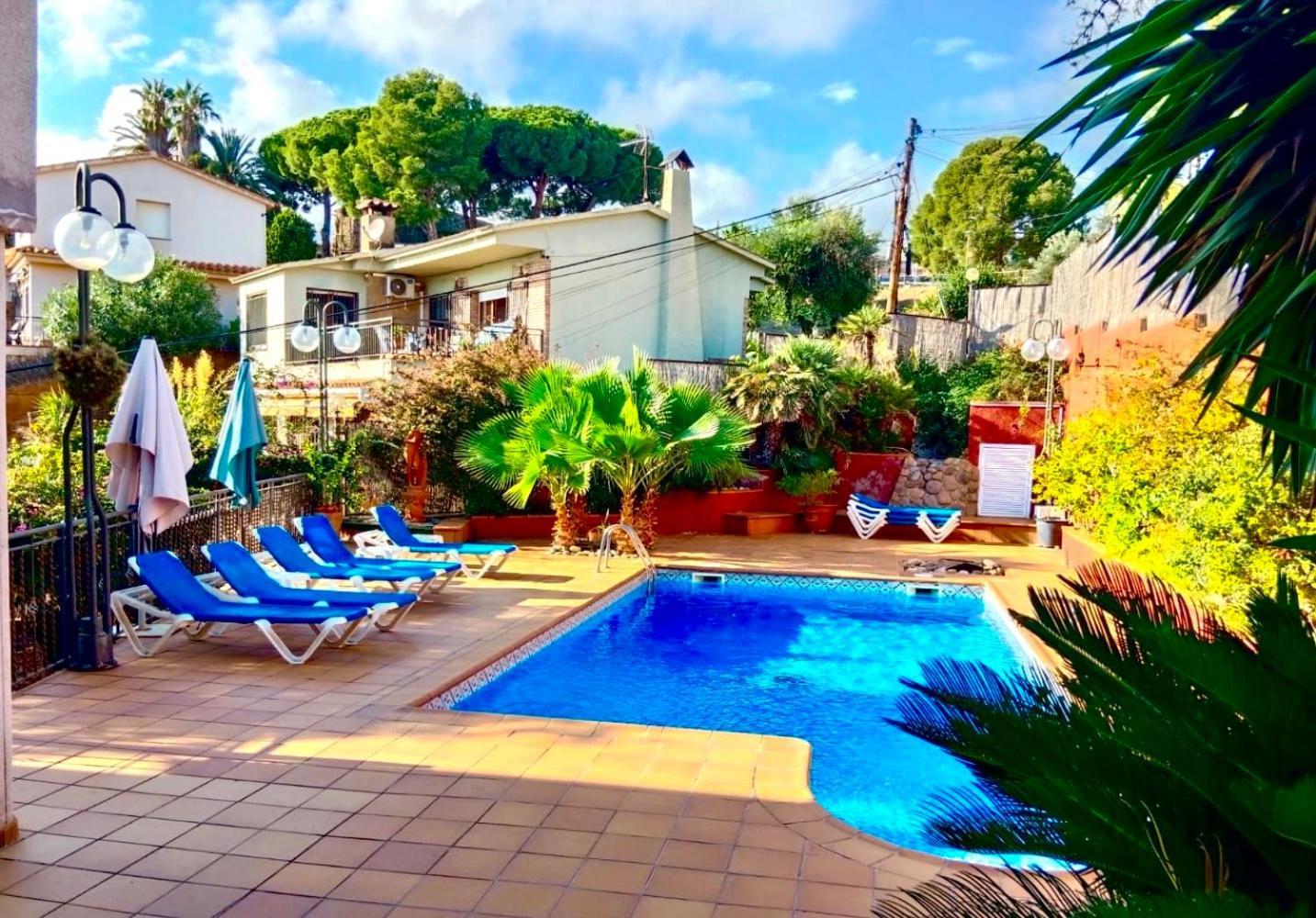 Villa Preciosa Casa 2000 M2 Piscina Mar Barbacoa Felicidad Santa Susanna Exterior foto