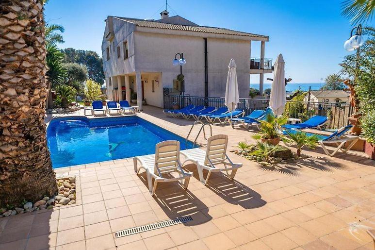 Villa Preciosa Casa 2000 M2 Piscina Mar Barbacoa Felicidad Santa Susanna Exterior foto